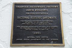 22-3 The NYU Brown Building Plaque Commemorating The Triangle Shirtwaist Factory Fire That Killed 146 Workers In 1911 New York Washington Square Park
